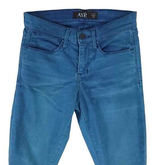 AYR Mid Rise Jeans Blue Wash - Picture 2 of 9